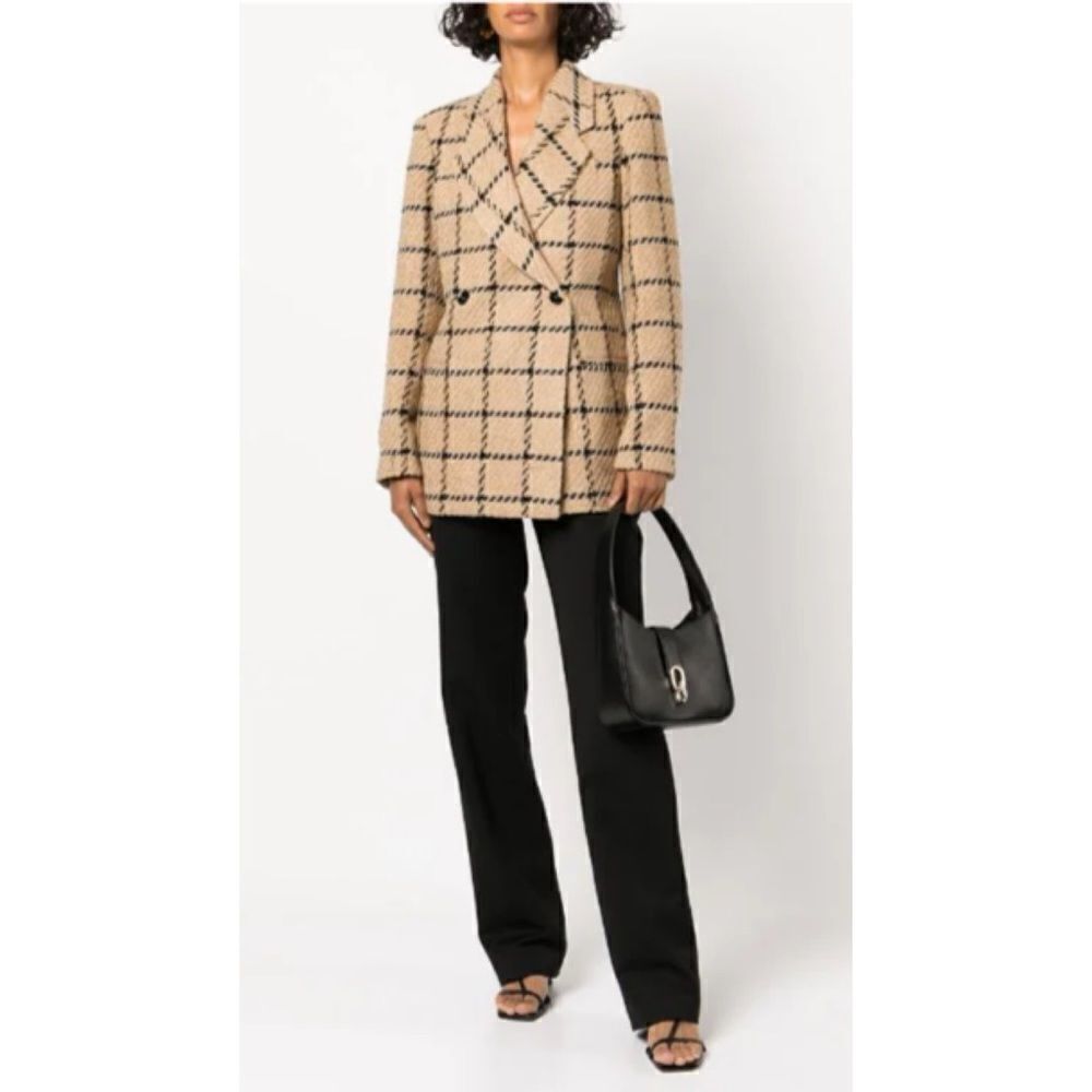 Anine Bing Kaia Check-Pattern Blazer